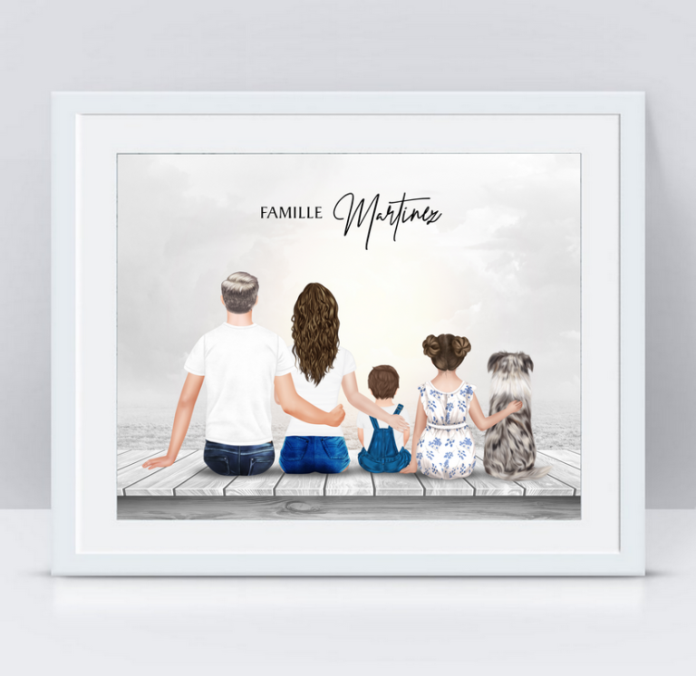 affiche Famille Personnalisé Lueur MarieandClaire Créations