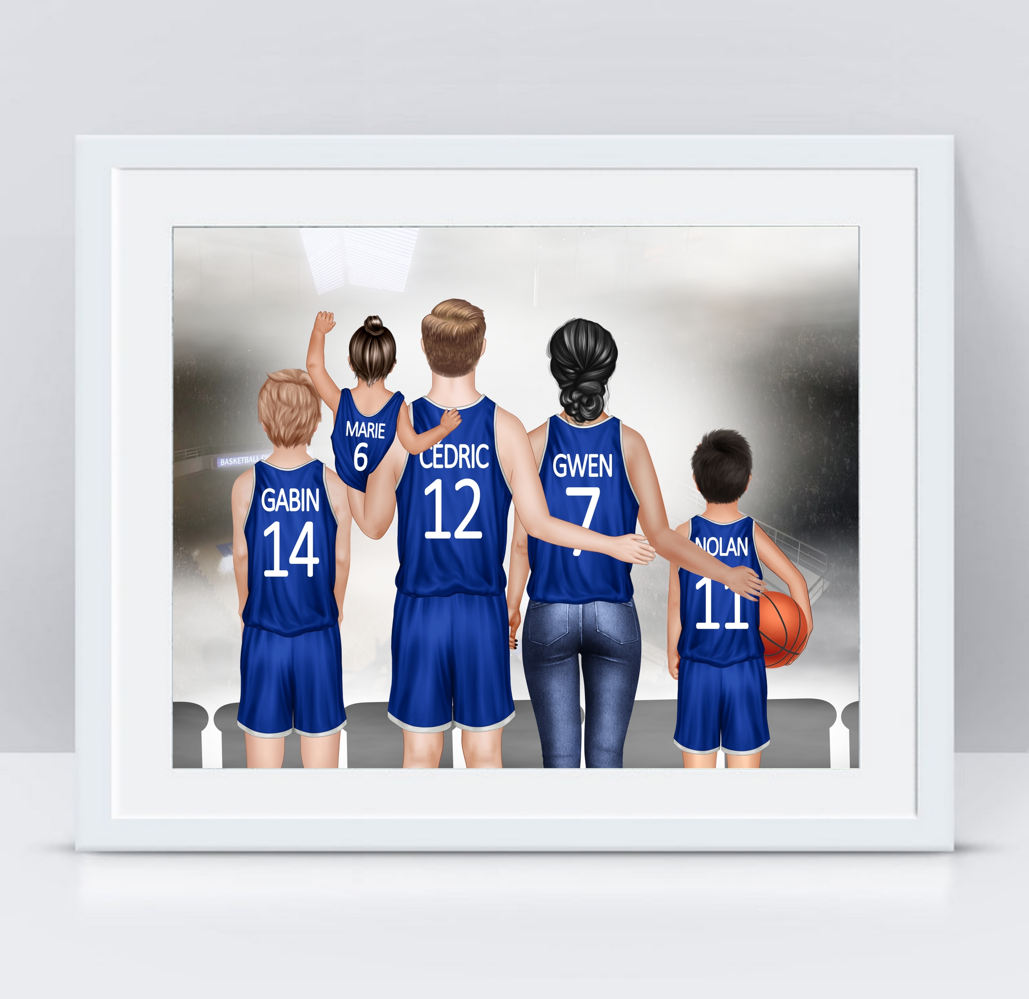 Portrait Fan de Basketball – MarieandClaire Créations