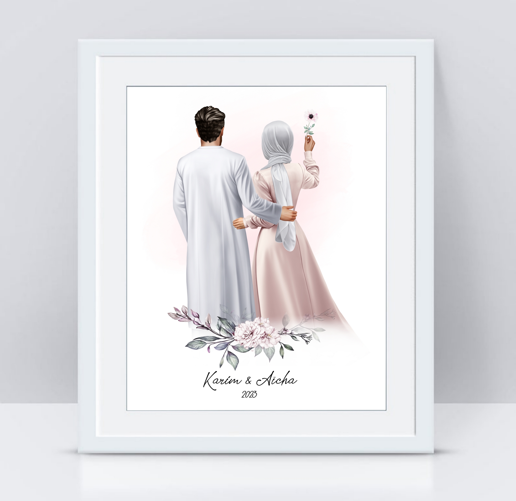 Affiche de Couple musulman – MarieandClaire Créations