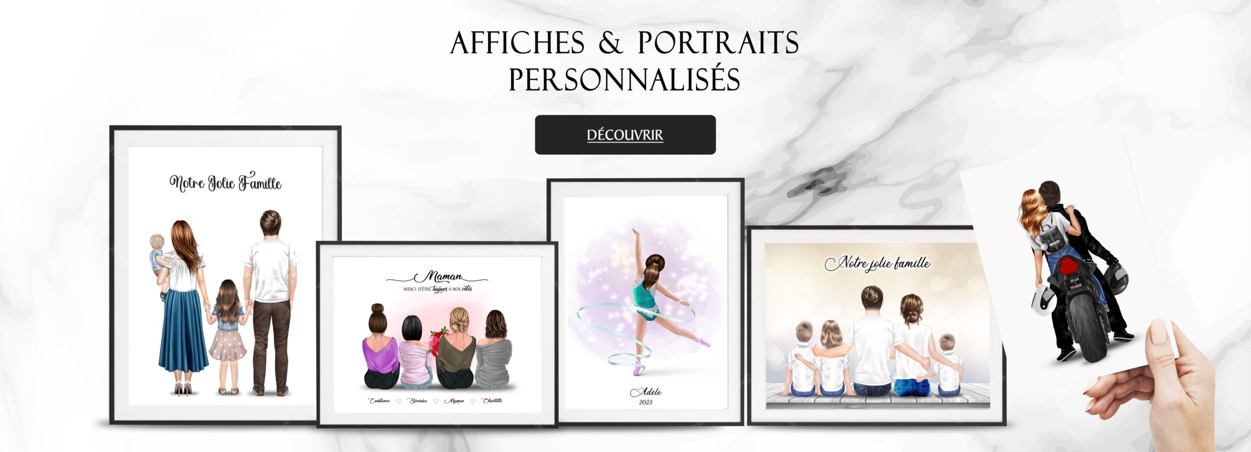 affiche portrait personnailsé