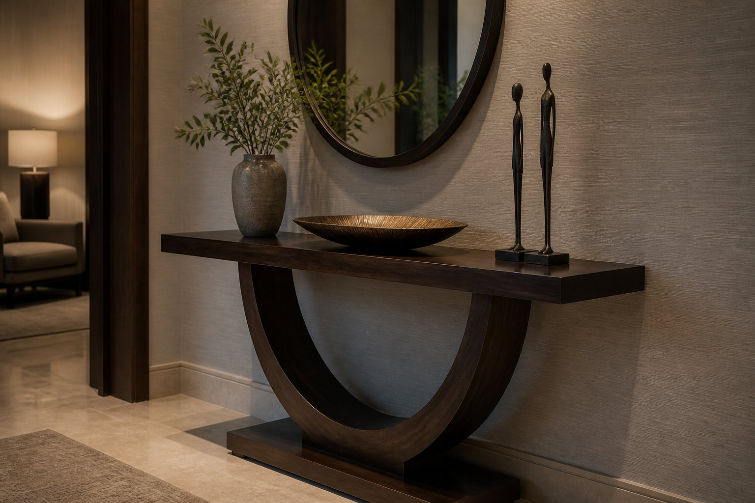 Sélection d'objets pour une entrée ou un salon de caractère