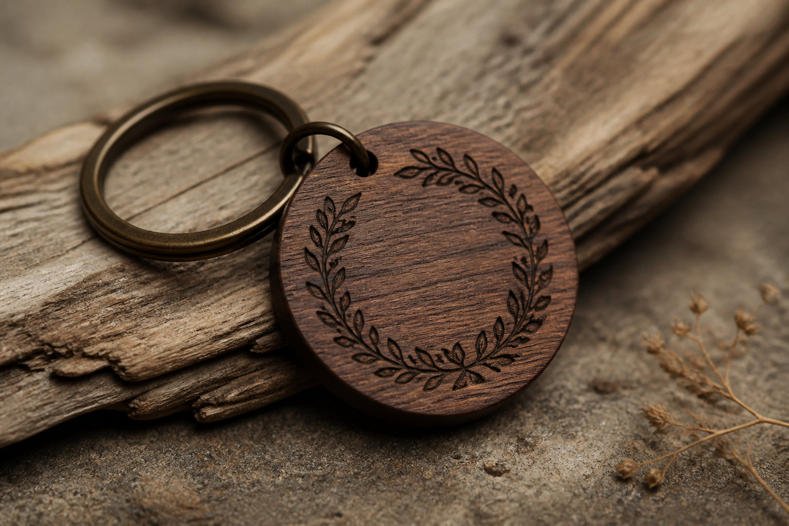 Les porte-clés et objets symboliques en bois gravé