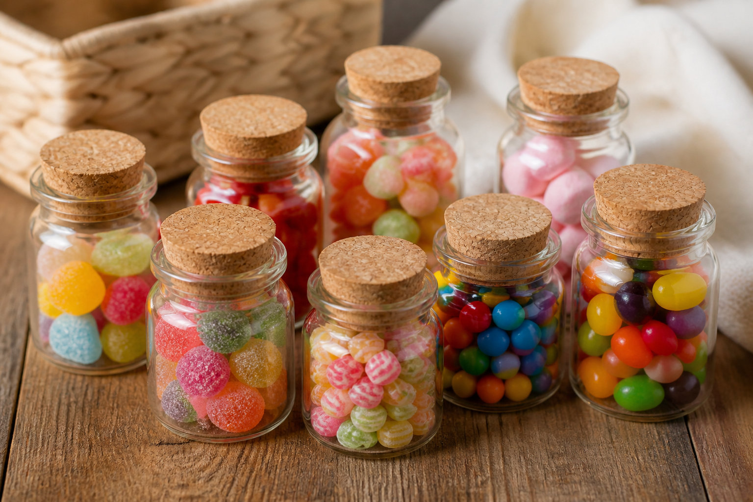 Les mini-fioles de bonbons ou dragées artisanales